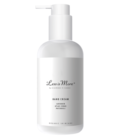 Less is more hand cream
